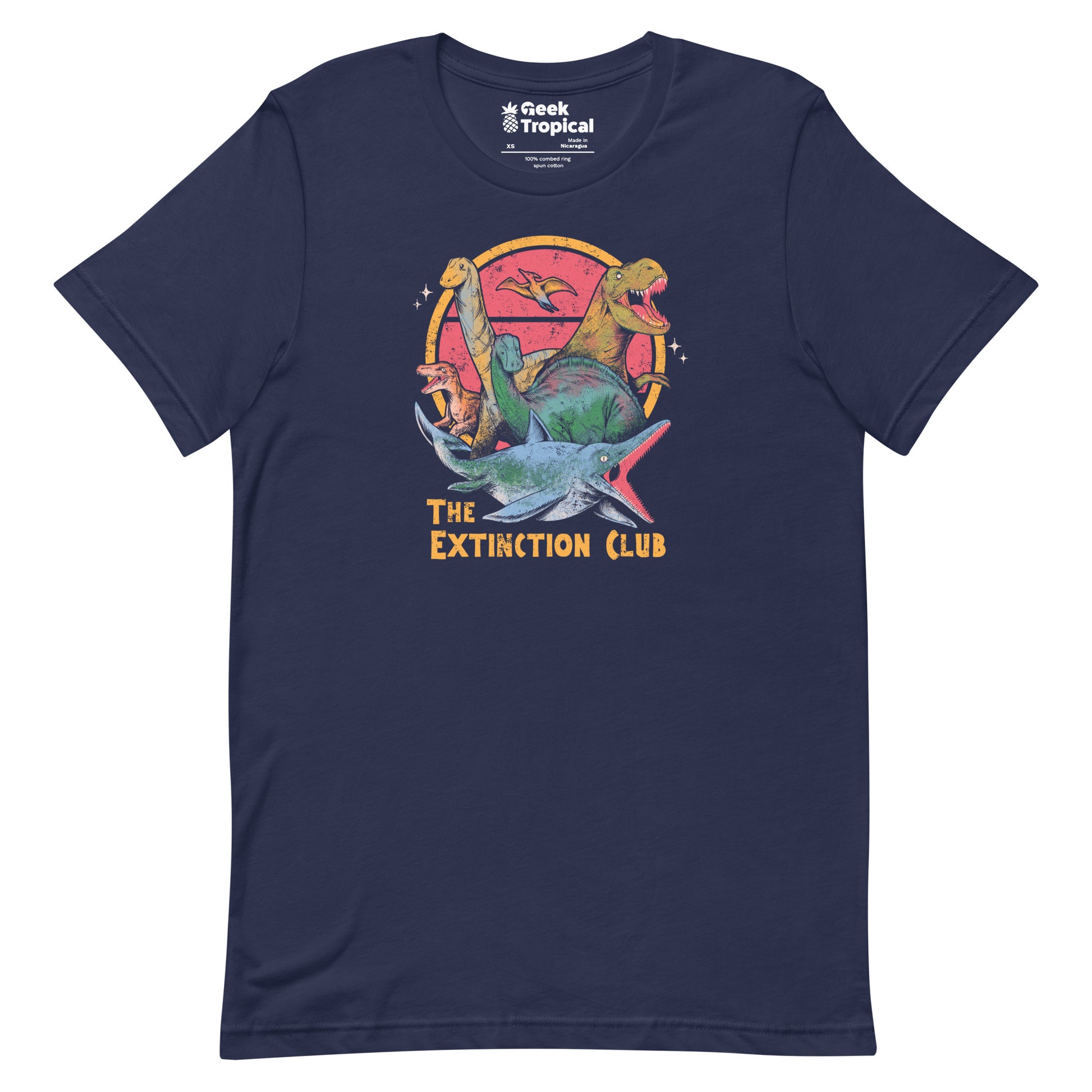 The Extinction Club T-Shirt Geek Nerd Advertise to Meta Design by Tobe Fonseca dinosaur print