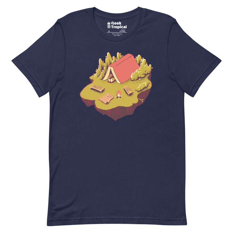 The Best Vacation Reading Book Camping T-Shirt Geek Nerd Advertise to Meta Book Prints Design by Tobe Fonseca