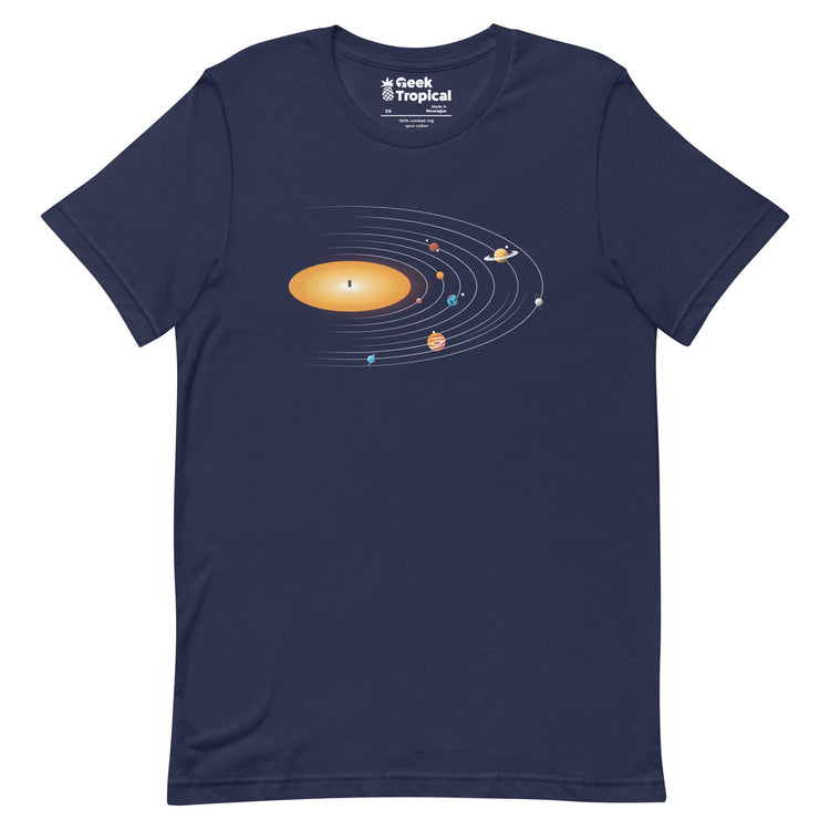 Solar System Vinyl Music T-Shirt Geek Nerd Advertise to Meta Design by Tobe Fonseca FLOW DESC WRITING
