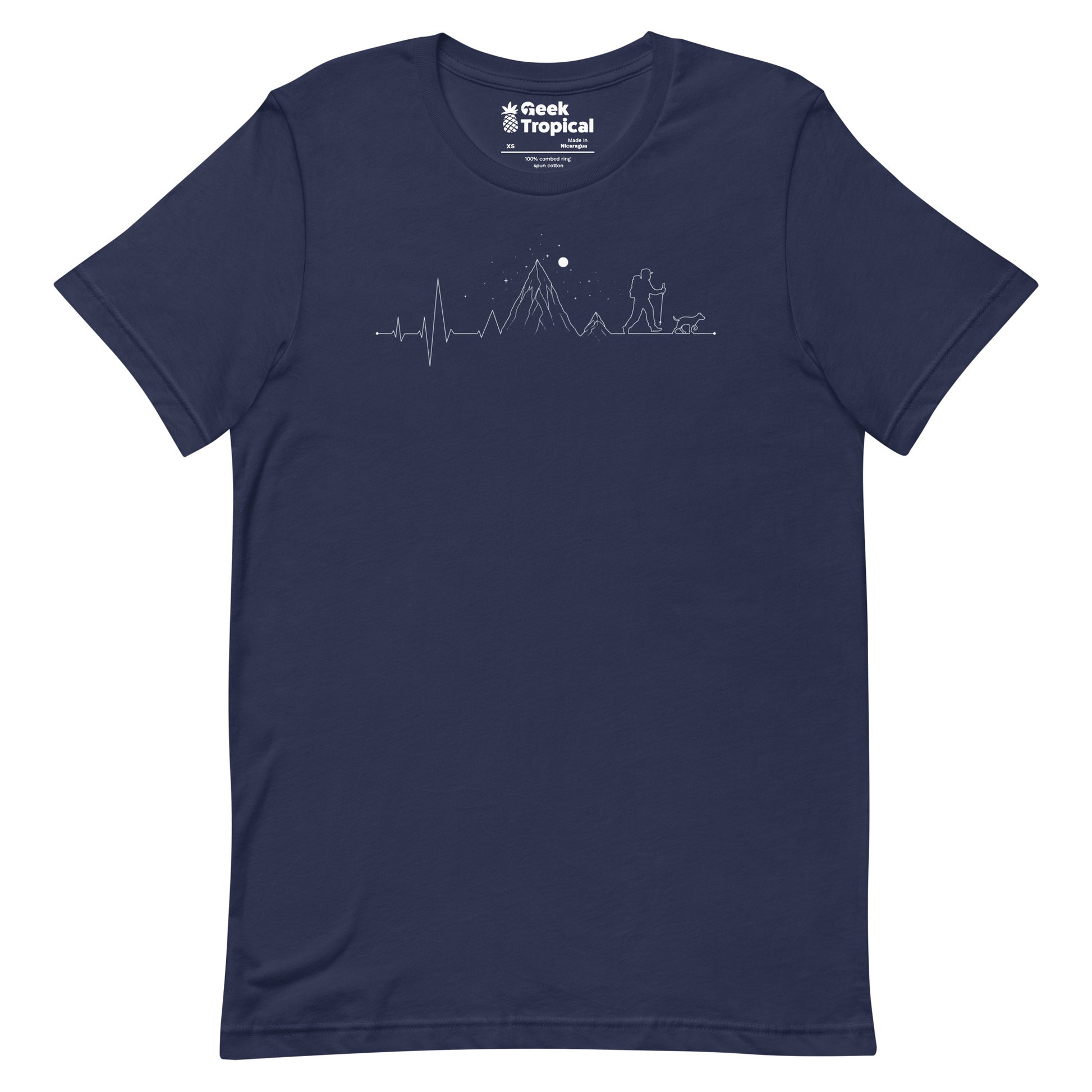 Hiking Heartbeat Mountain T-Shirt 8