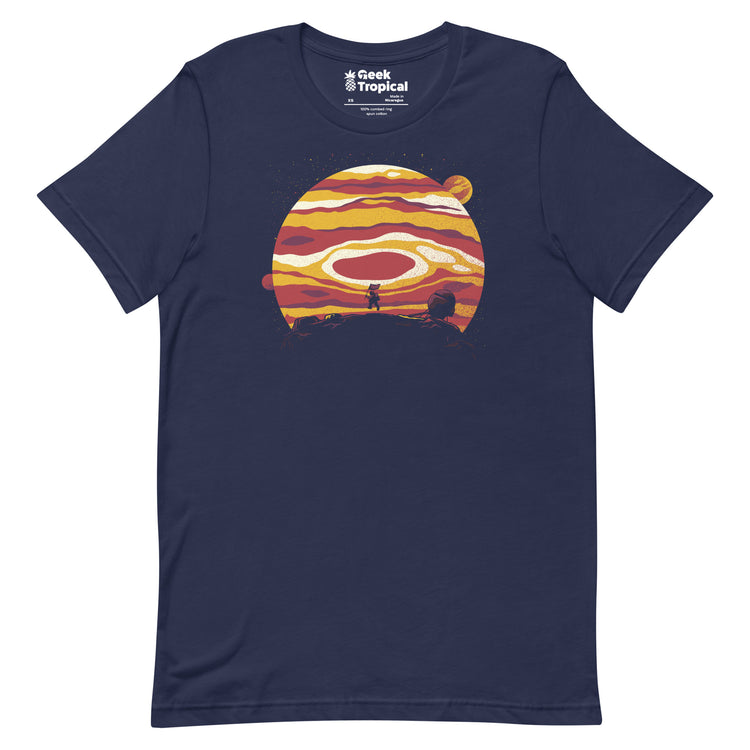 Explore Space Moon Astronaut T-Shirt Geek Nerd Advertise to Meta Design by Tobe Fonseca FLOW DESC WRITING