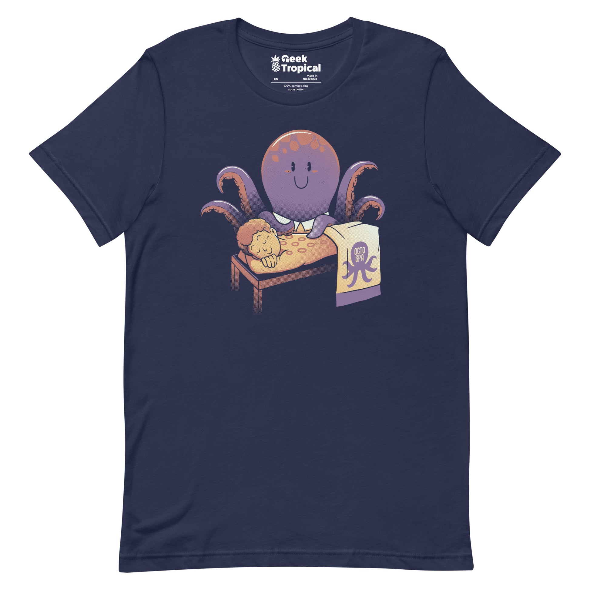 Cupping Therapy Octopus Massage T-Shirt Geek Nerd Advertise to Meta Animal Patterns Design by Tobe Fonseca