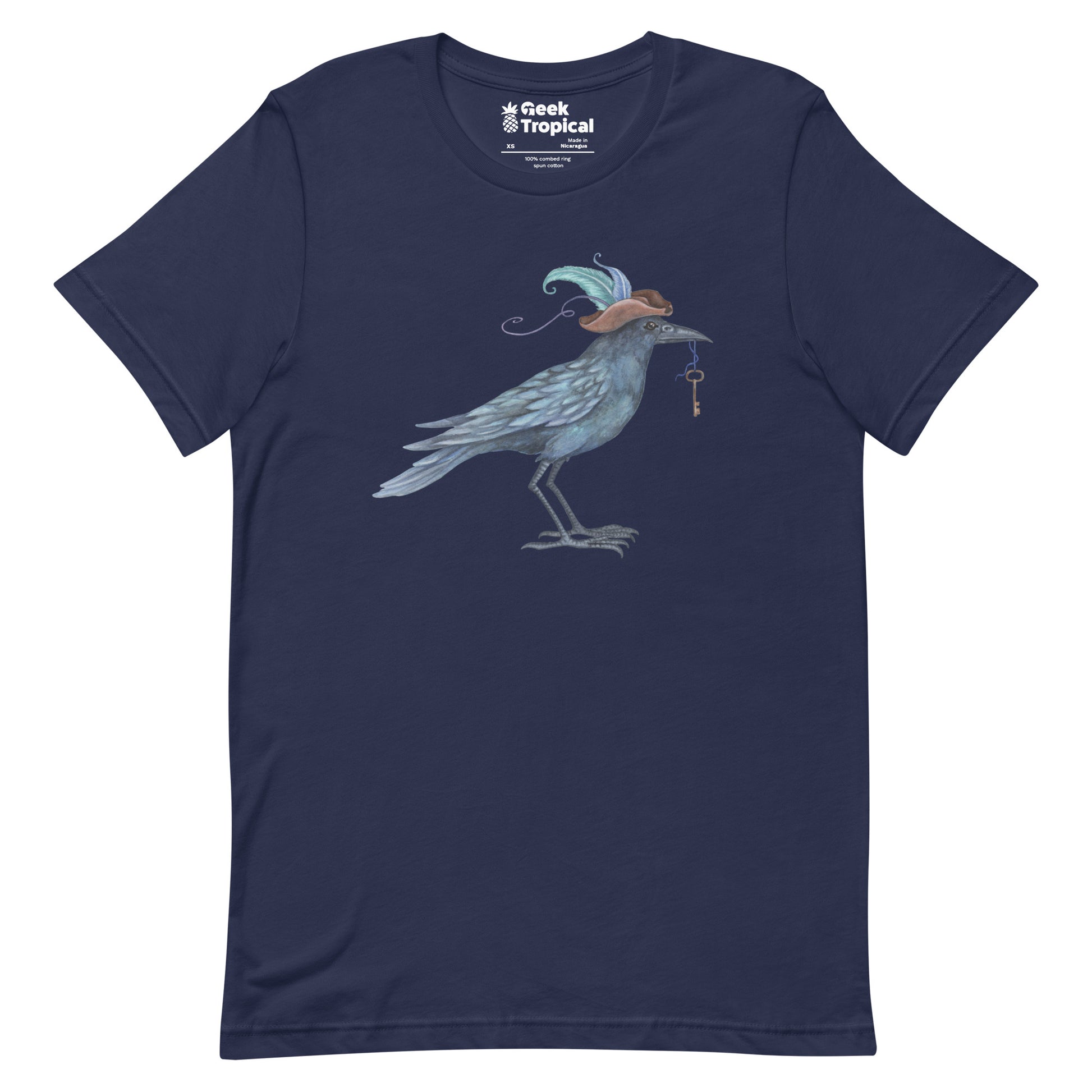 Amy Brown Fancy Crow T-Shirt Geek Nerd Advertise to Meta Animal Patterns Design by Amy Brown