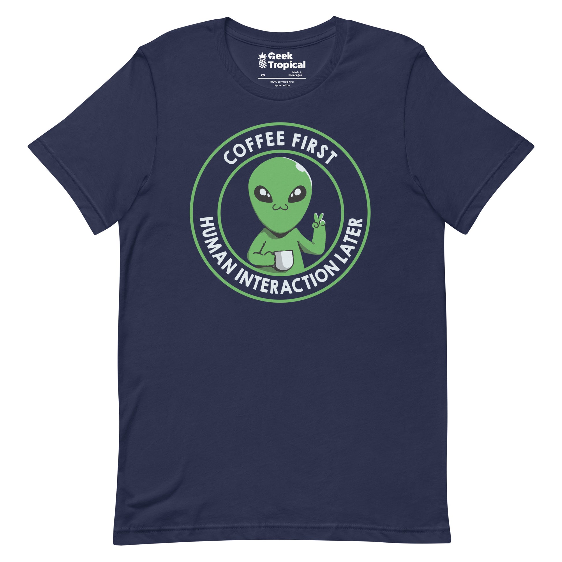 Coffee First Human Interaction Later T-Shirt 7