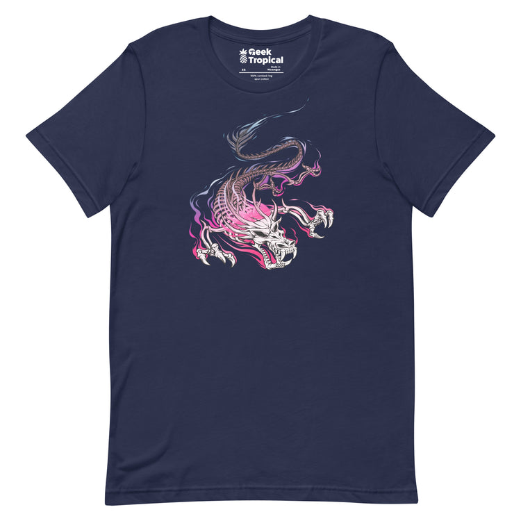 Chinese Skull Dragon T-Shirt Geek Nerd Advertise to Meta Design by Tobe Fonseca Fantasy Prints