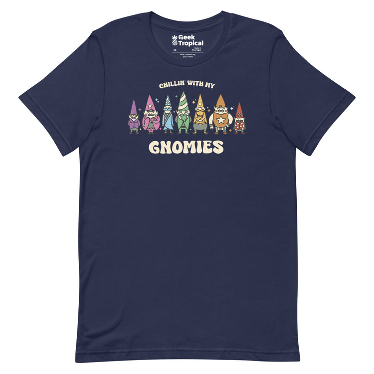 Chillin With My Gnomies T-Shirt Geek Nerd Advertise to Meta Christmas Print Design by Tobe Fonseca