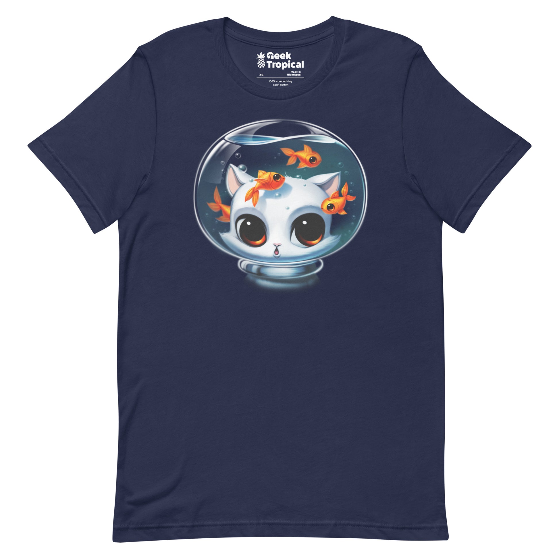 Castronaut Cat T-Shirt Geek Nerd Advertise to Meta Animal Patterns Design by Tobe Fonseca