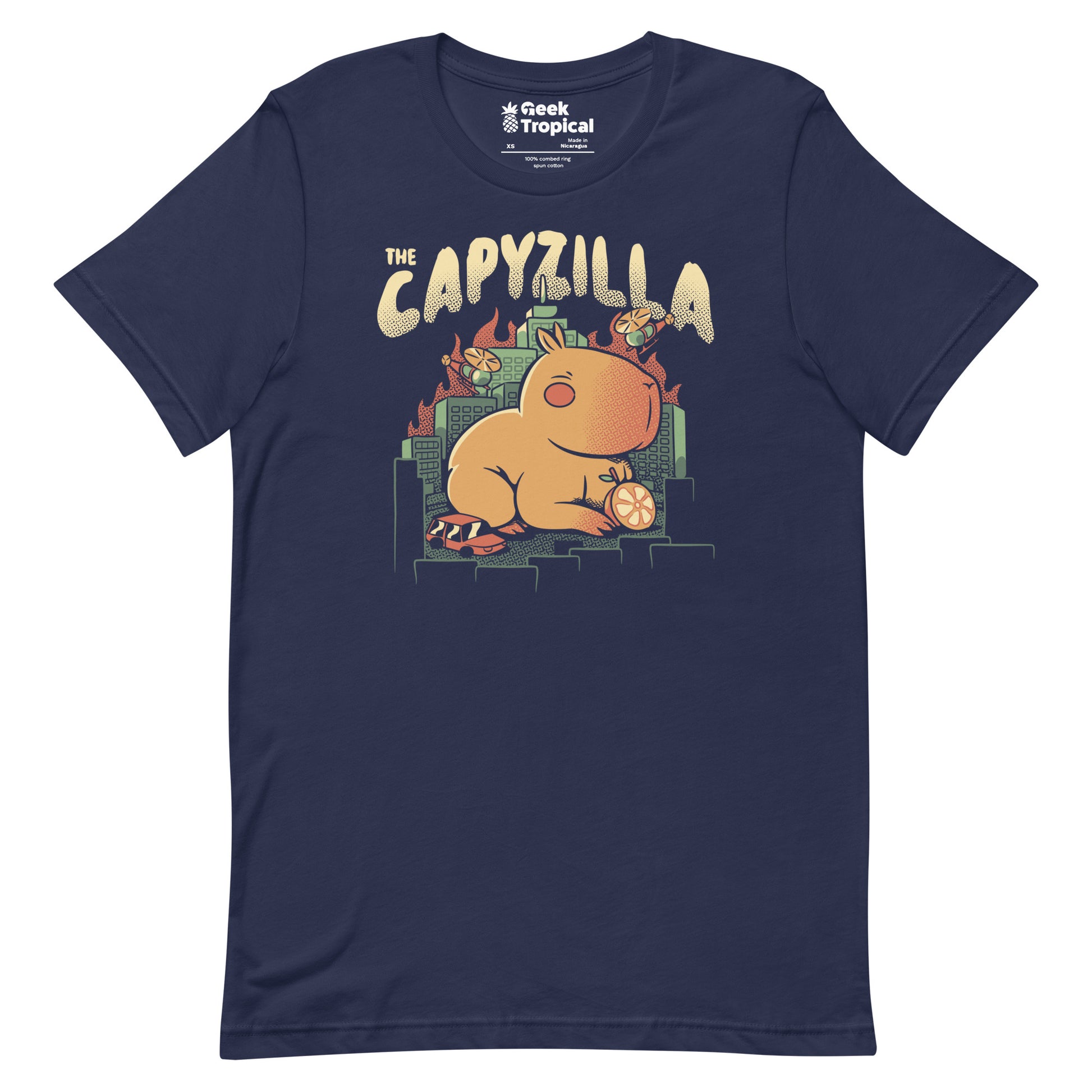 Capyzilla Kawaii Monster T-Shirt Geek Nerd Advertise to Meta Animal Patterns Anime