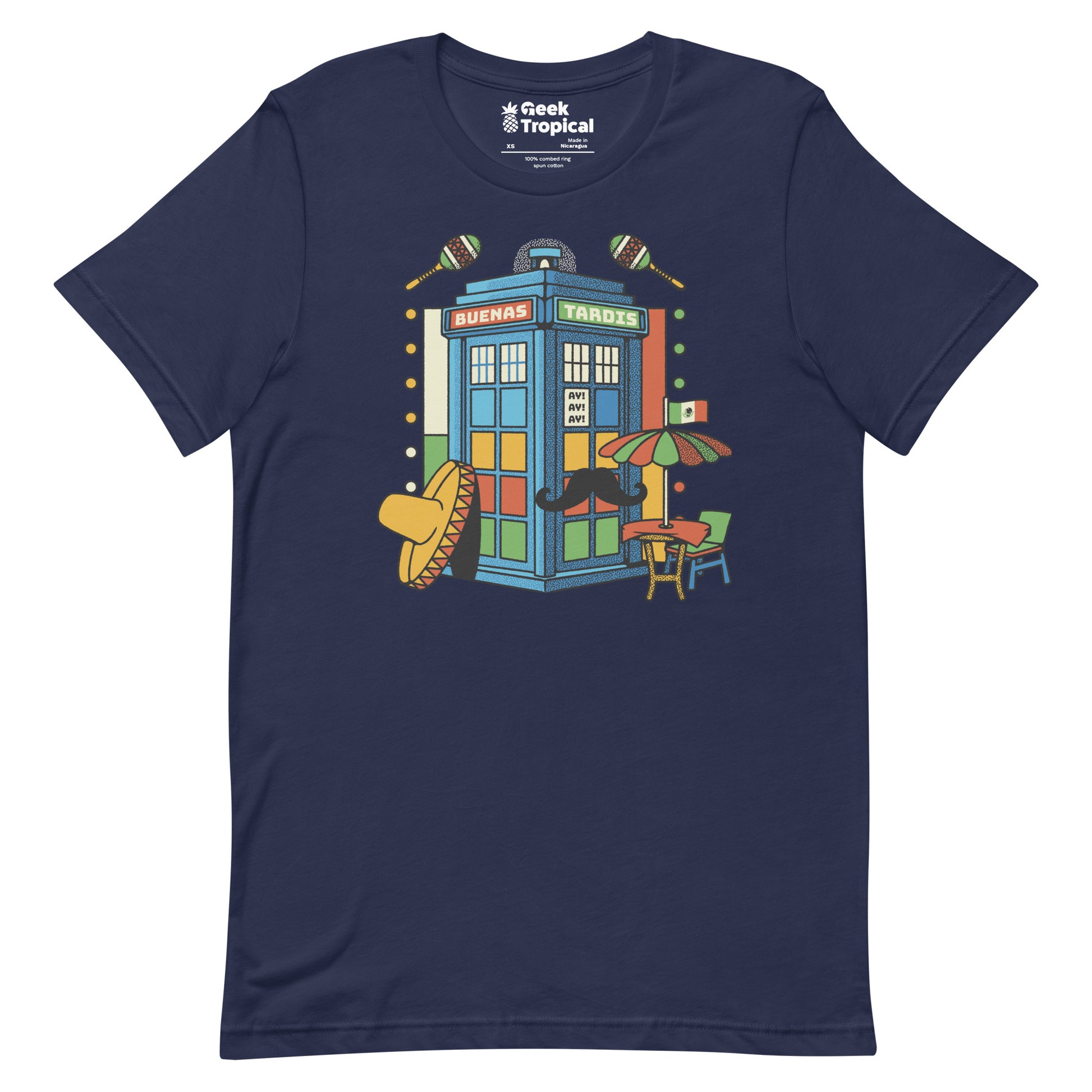 Buenas Tardis Travel Time T-Shirt 7