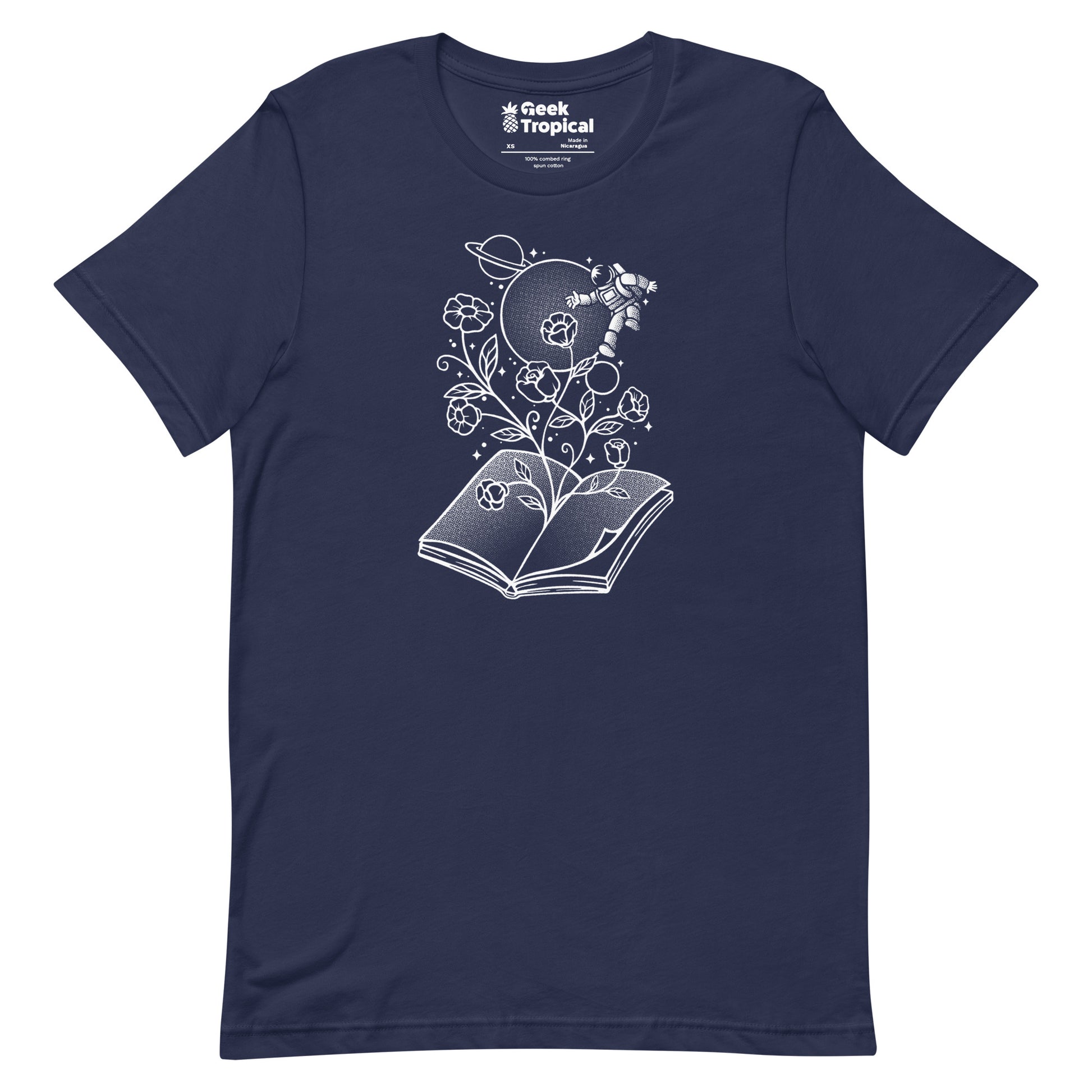 Book Garden Minimalist T-Shirt Geek Nerd Advertise to Meta Book Prints Botany Print