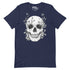 Floral Skull T-Shirt Geek Nerd Advertise to Meta Botany Print Design by Episodic Drawing