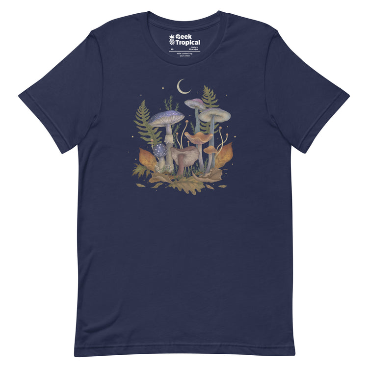 Mushroom Cover T-Shirt Geek Nerd Advertise to Meta Book Prints Botany Print