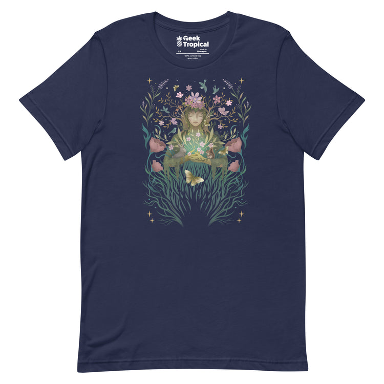 Spring Goddess T-Shirt Geek Nerd Advertise to Meta Botany Print Design by Episodic Drawing