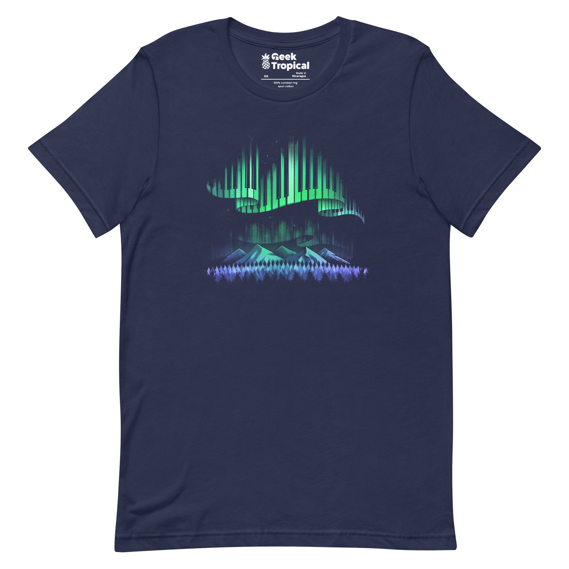 Aurora Borealis Song T-shirt Geek Nerd Advertise to Meta Design by Tobe Fonseca FLOW DESC WRITING
