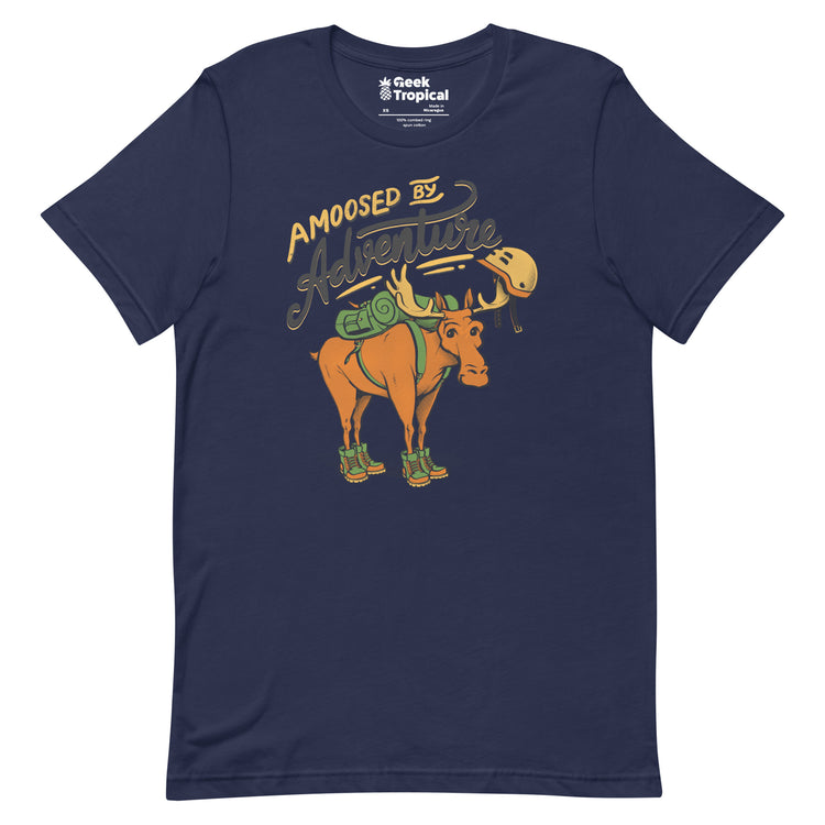 Amoosed by Adventure T-Shirt Geek Nerd Advertise to Meta Animal Patterns Design by Tobe Fonseca