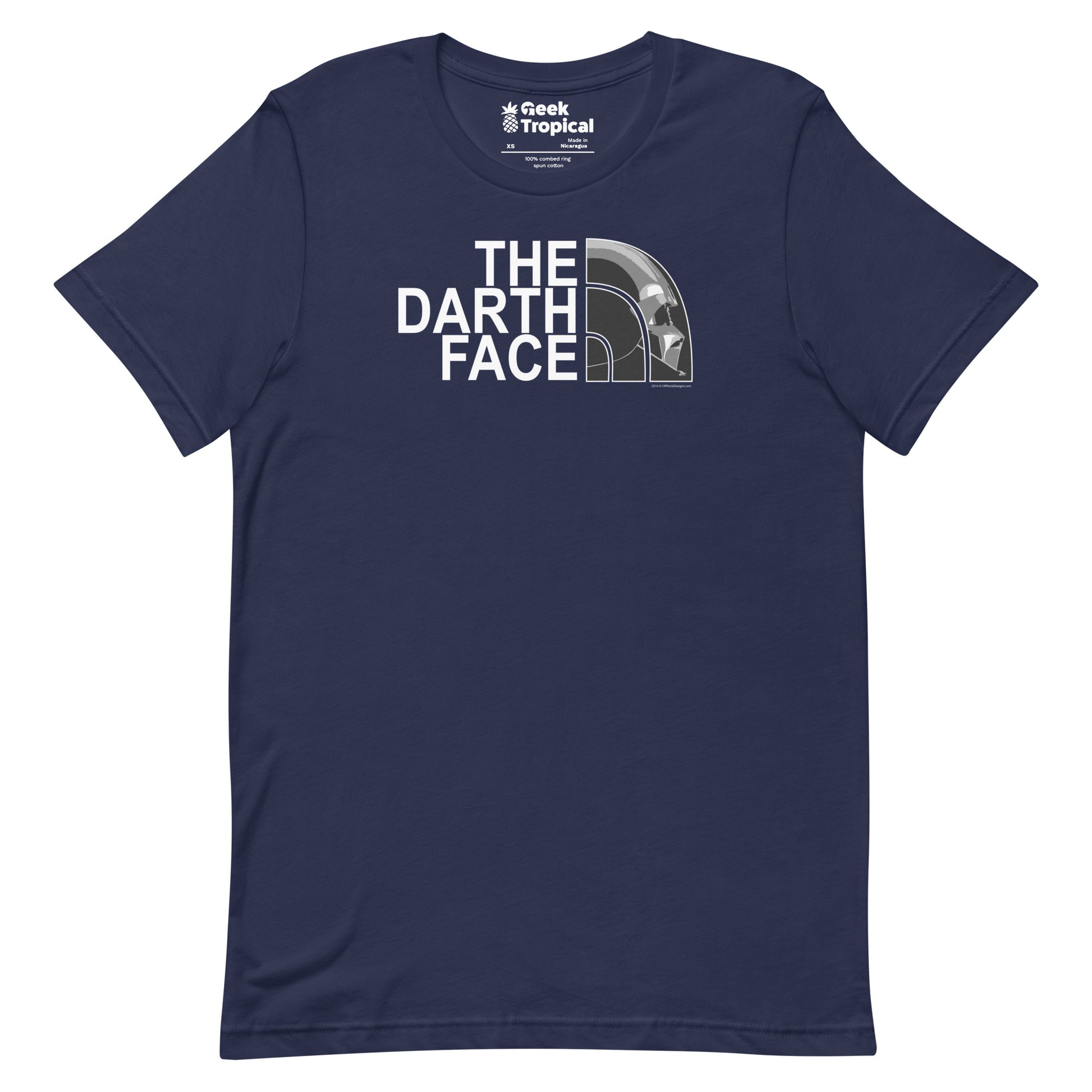 The Darth Face T-Shirt Geek Nerd Advertise to Meta Design by Tobe Fonseca Gpt - No - Tags