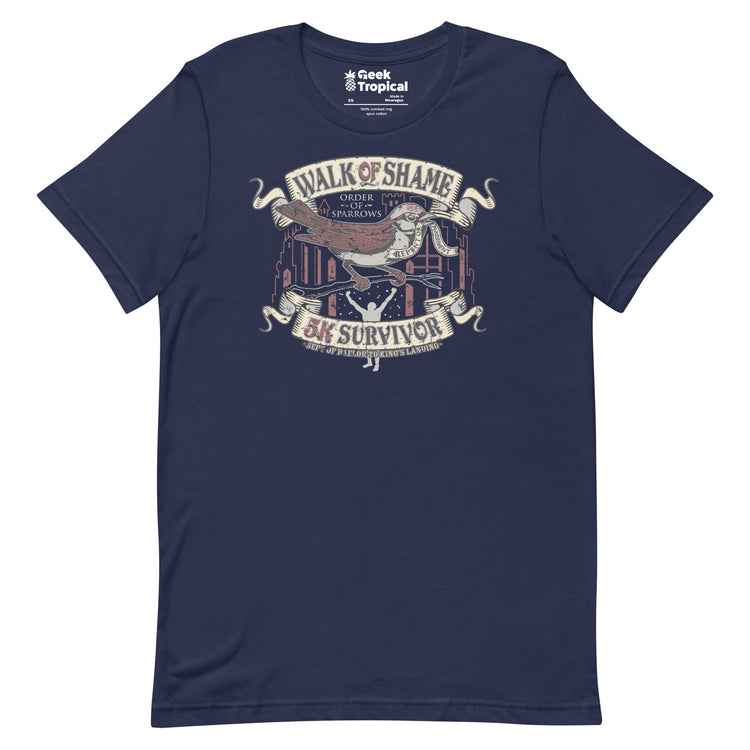 Walk of Shame T-Shirt Geek Nerd Advertise to Meta FLOW DESC WRITING Funny Prints