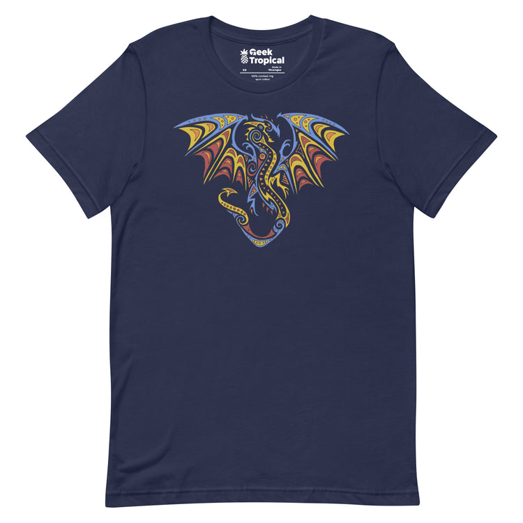 Tribal Dragon T-Shirt Geek Nerd Advertise to Meta Animal Patterns Fantasy Prints