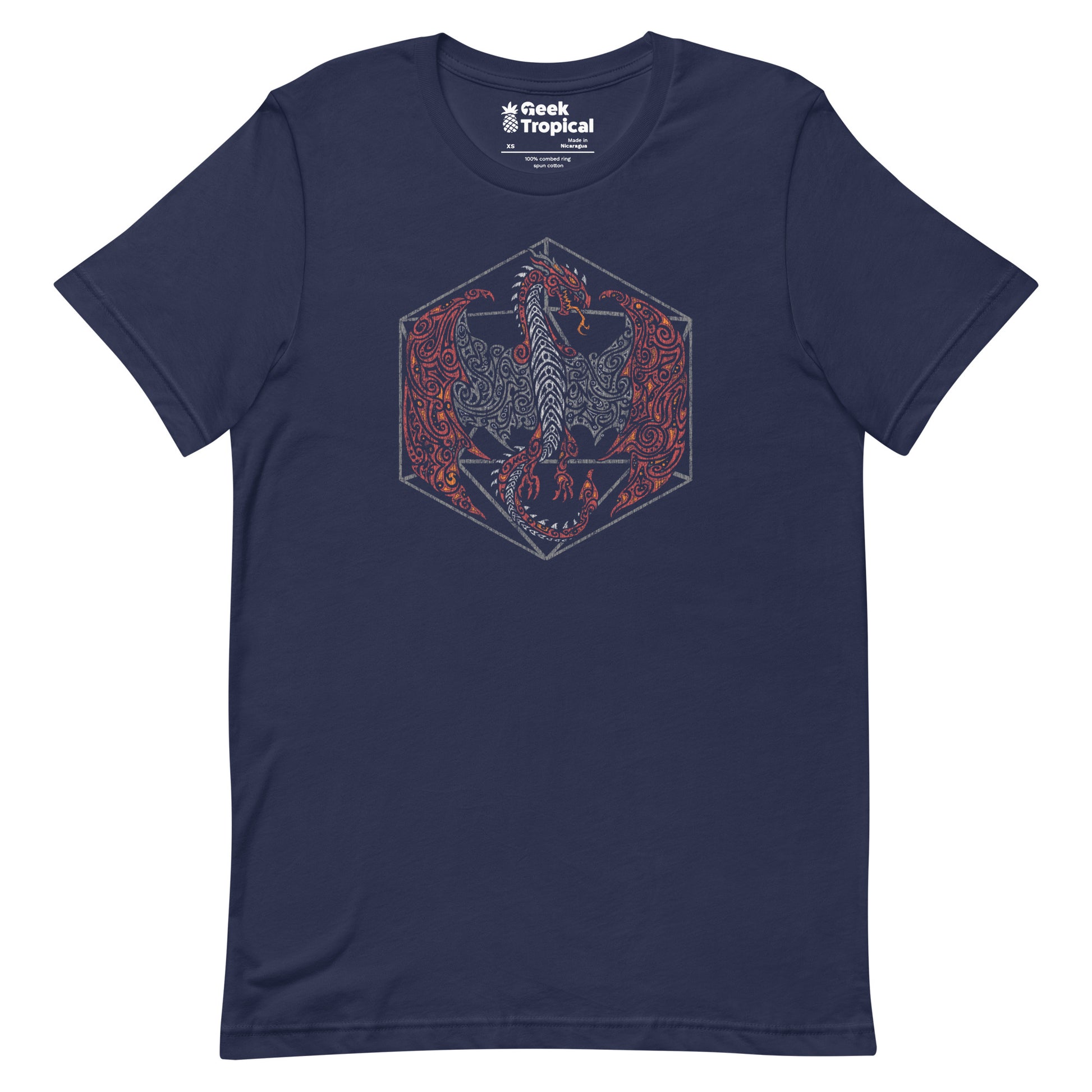 Tribal Dragon D20 T-Shirt 10