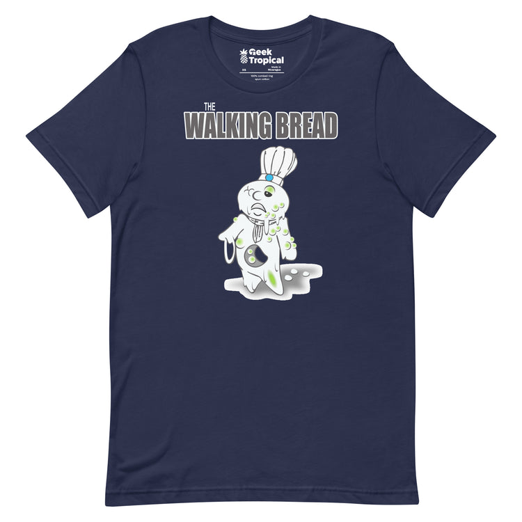 The Walking Bread T-Shirt Geek Nerd Advertise to Meta Fantasy Prints FLOW DESC WRITING
