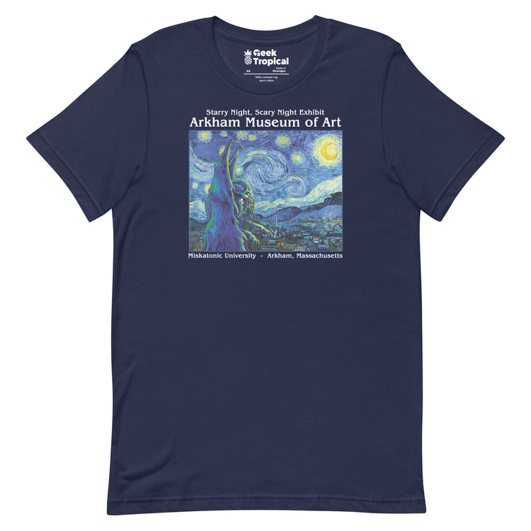 Starry Night Cthulhu T-Shirt Geek Nerd Advertise to Meta dnd & rpg print Fantasy Prints