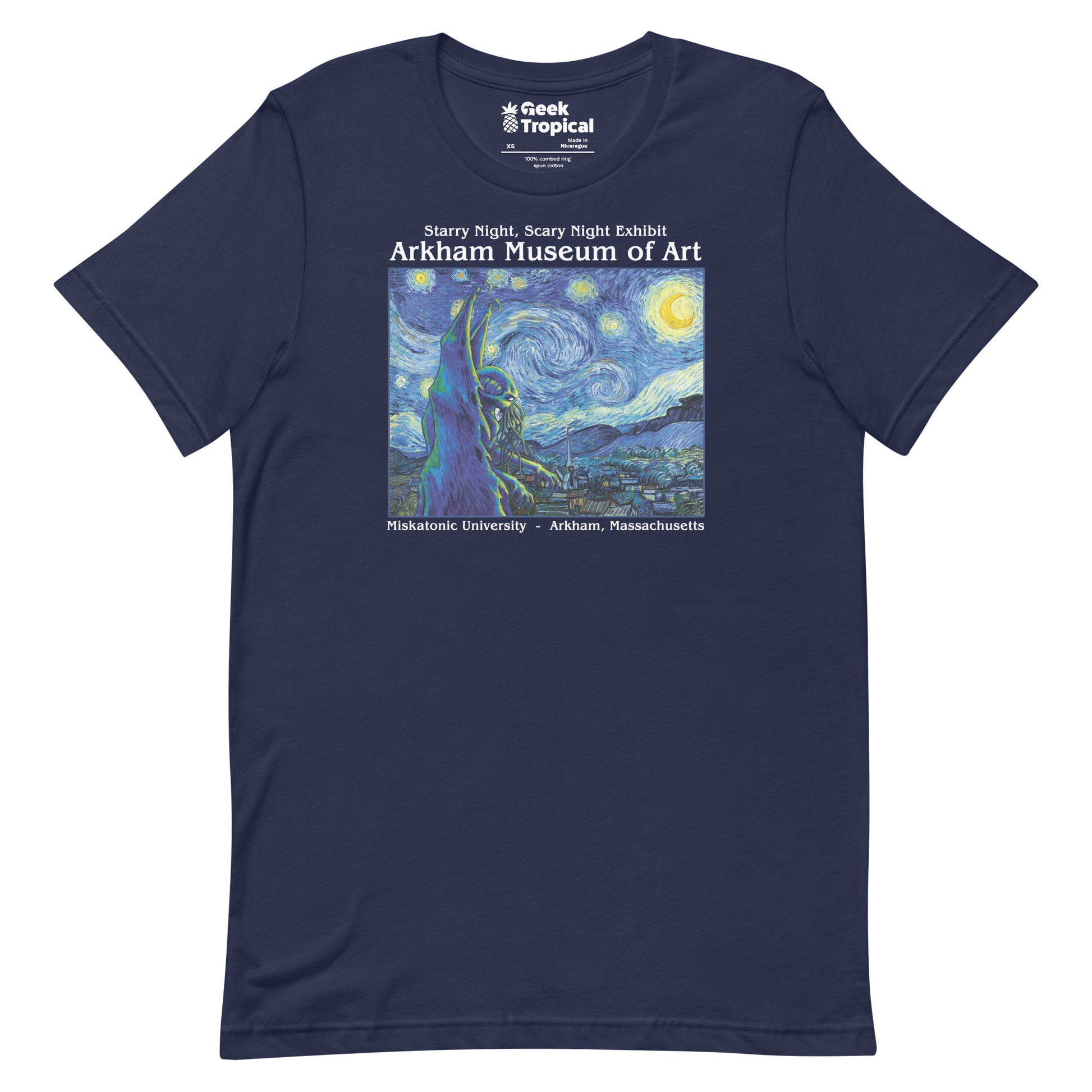 Starry Night Cthulhu T-Shirt 9