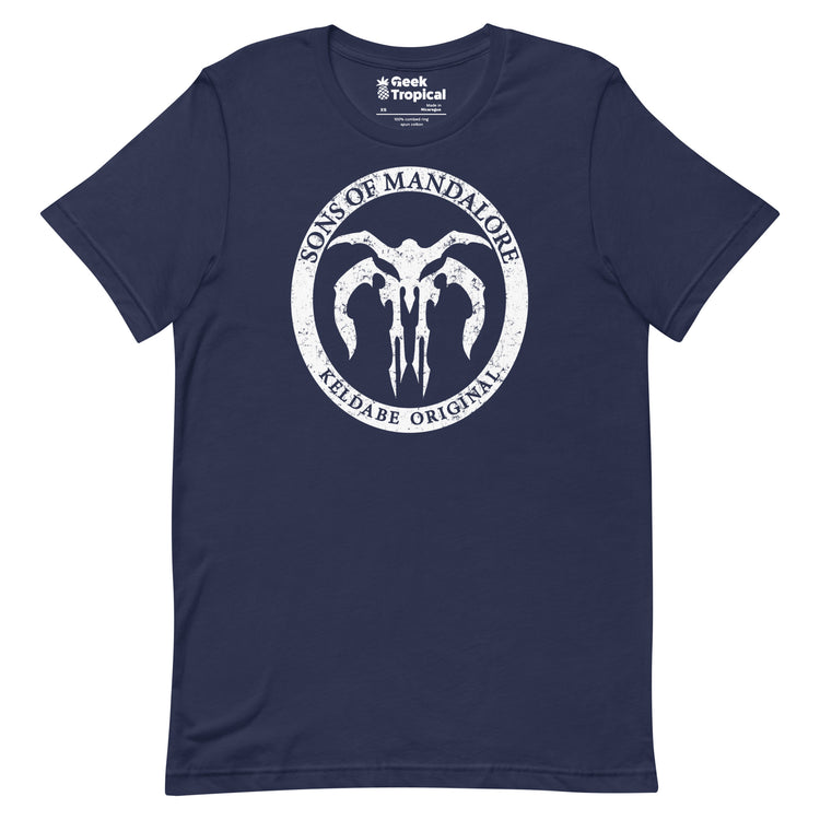 Sons of Mandalore T-Shirt Geek Nerd Advertise to Meta Fantasy Prints FLOW DESC WRITING