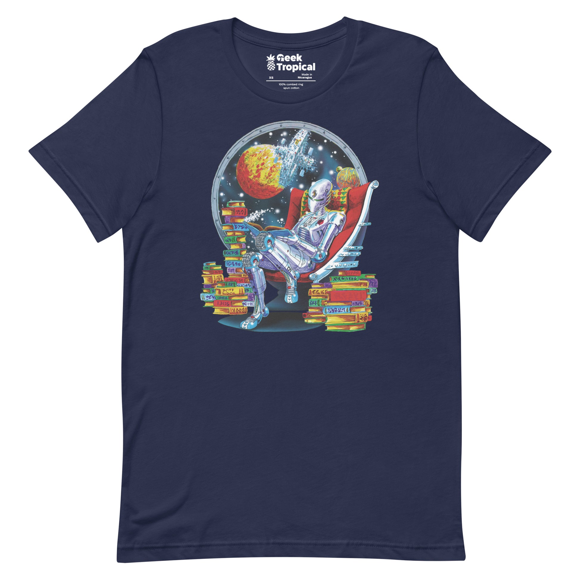 Robot Reading T-Shirt 13