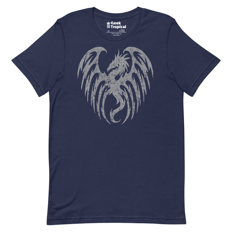 Oversized Dragon Shadow T-Shirt Geek Nerd Advertise to Meta Fantasy Prints FLOW DESC WRITING