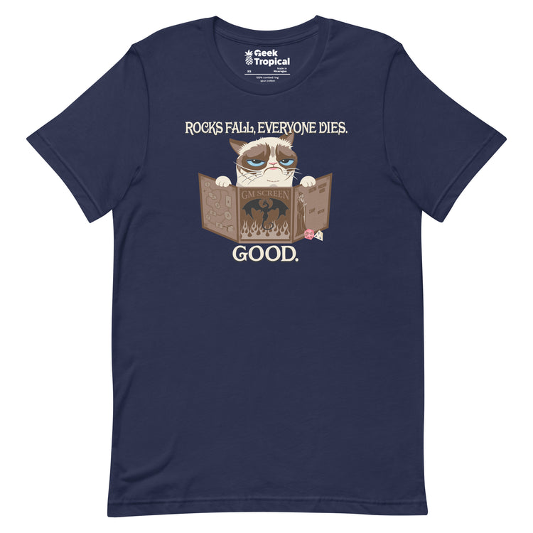 Grumpy Cat GM T-Shirt Geek Nerd Advertise to Meta Animal Patterns dnd & rpg print