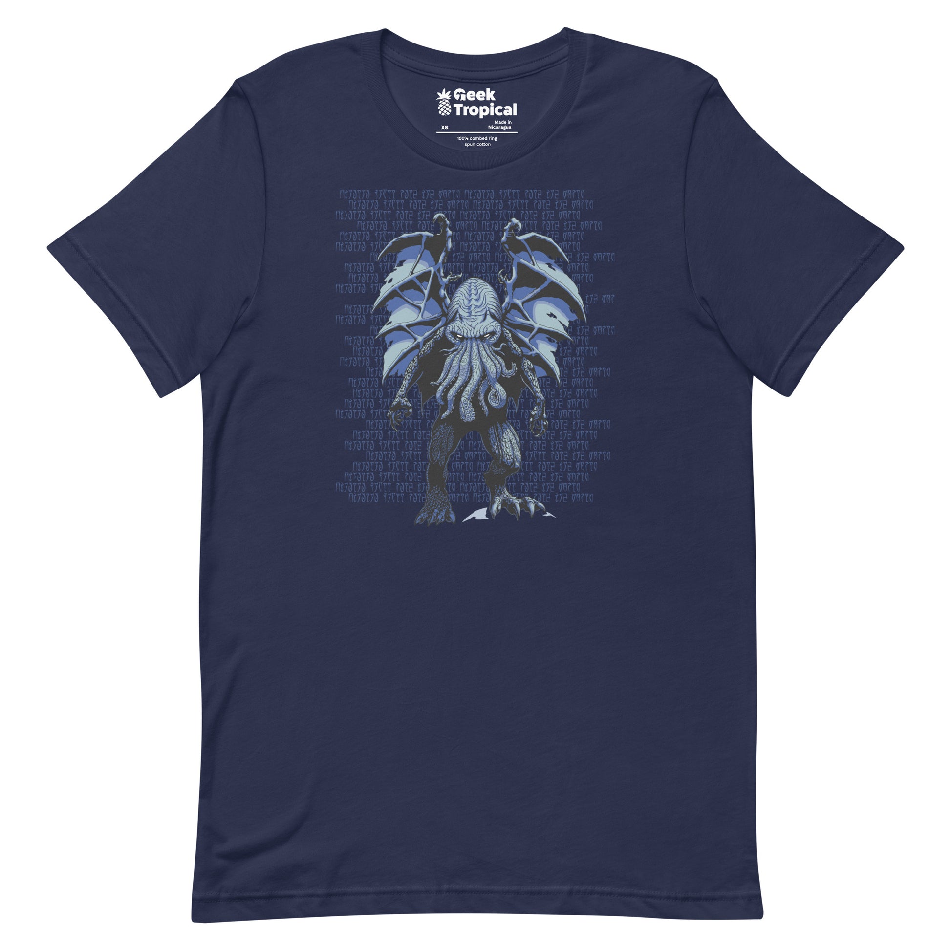 Blue Cthulhu T-Shirt 8