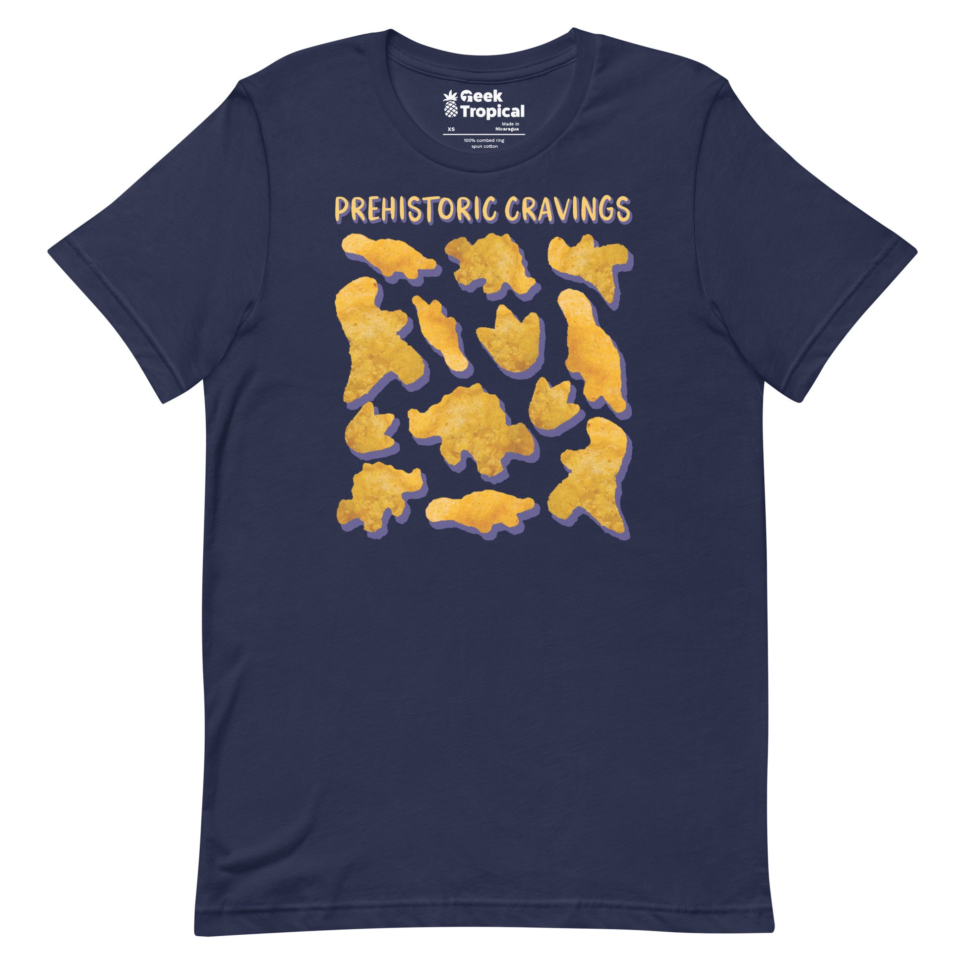 Prehistoric Cravings Dinosaur Chicken Nuggets T-Shirt 7