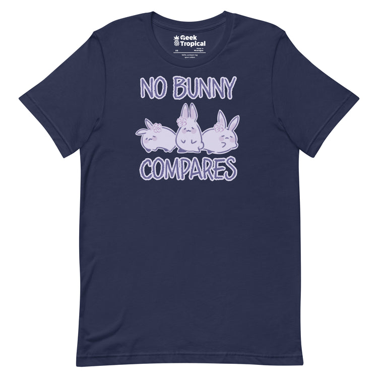 No Bunny Compares T-Shirt Geek Nerd Advertise to Meta Animal Patterns Design by Ardi Tong