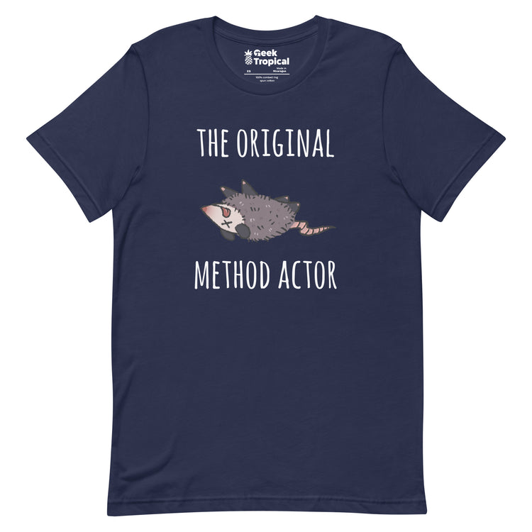 The Original Method Actor Possum T-Shirt Geek Nerd Advertise to Meta Animal Patterns Design by Ardi Tong