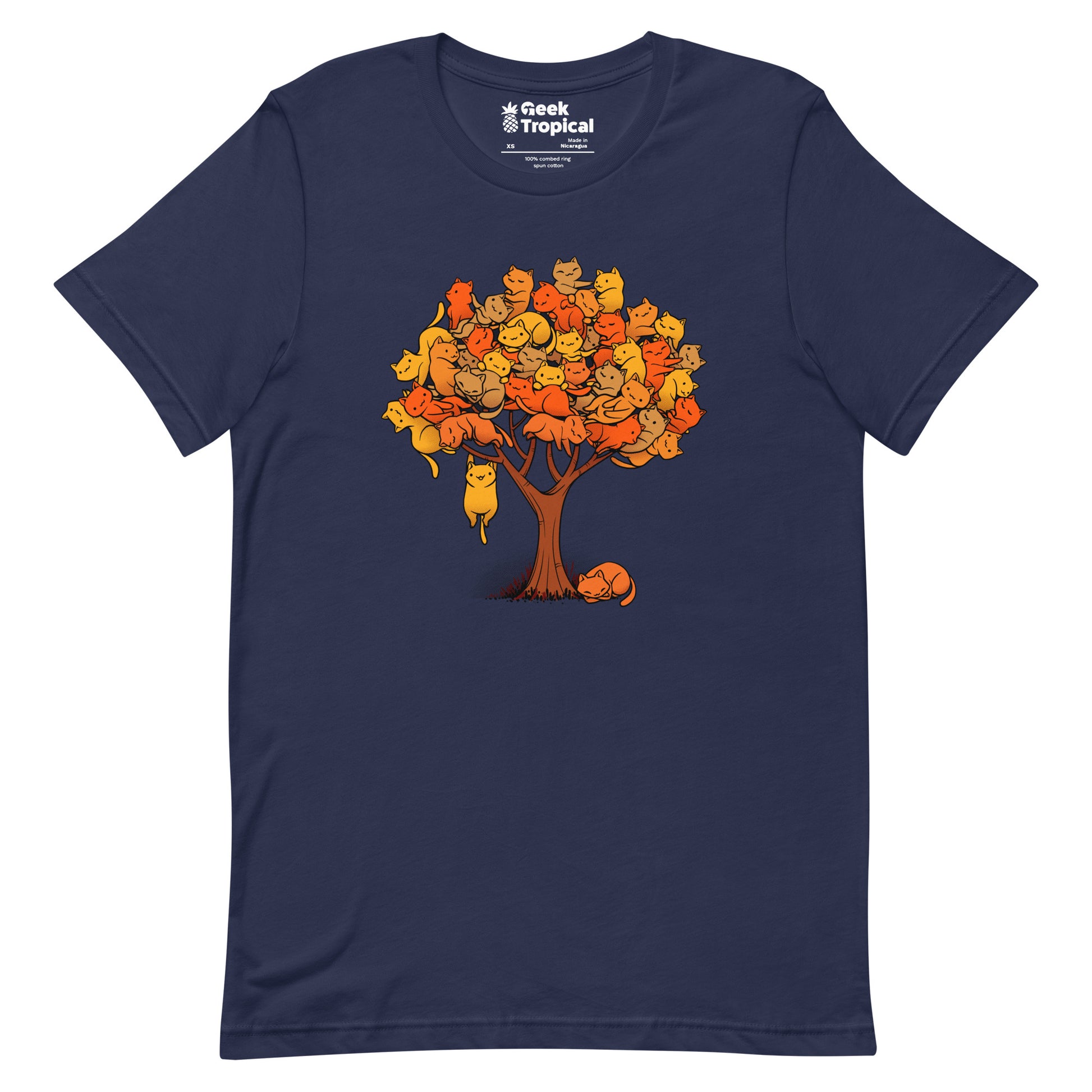 Autumn Cat Tree T-Shirt 9