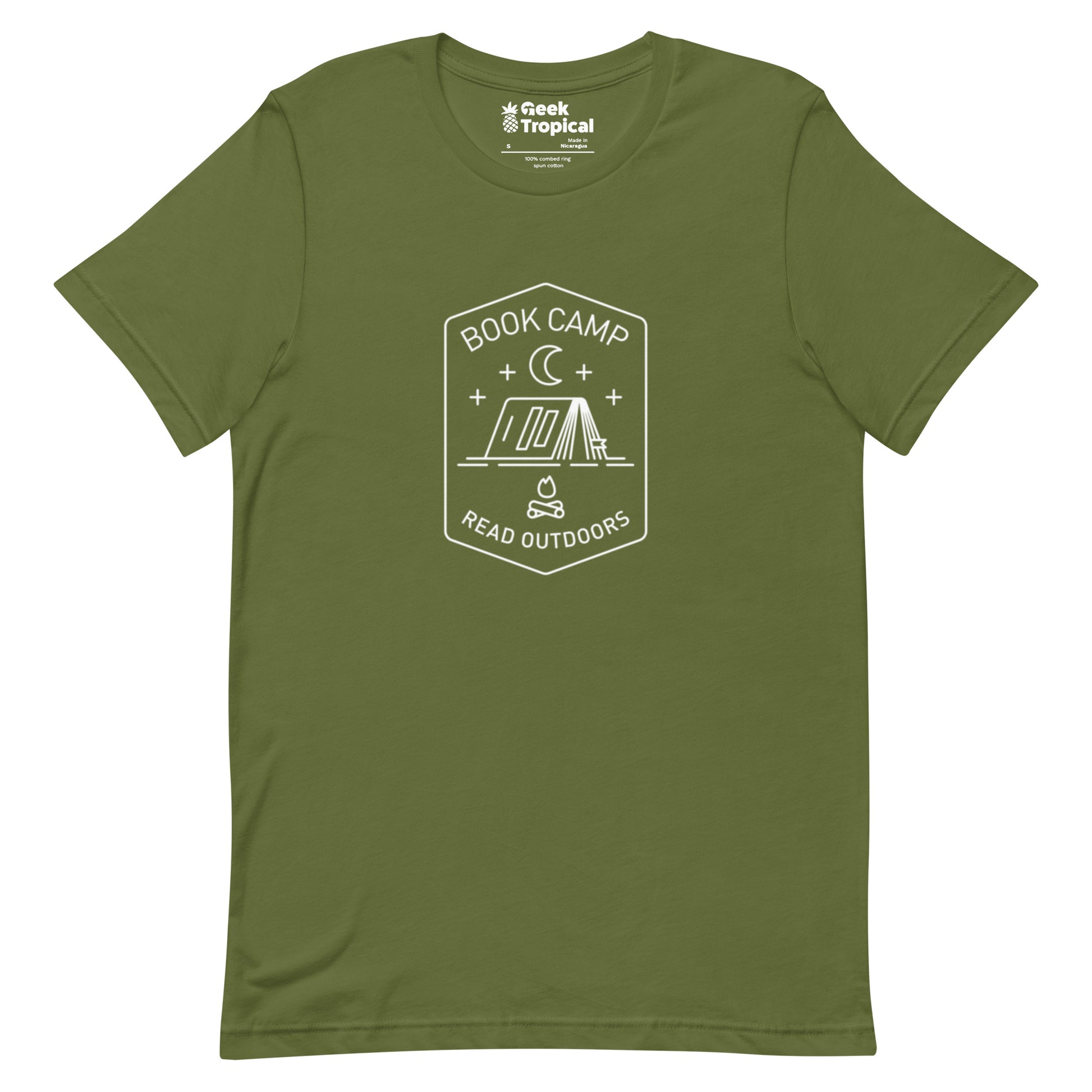 Book Camp T-Shirt Geek Nerd Book Prints Design by Tobe Fonseca FLOW DESC WRITING