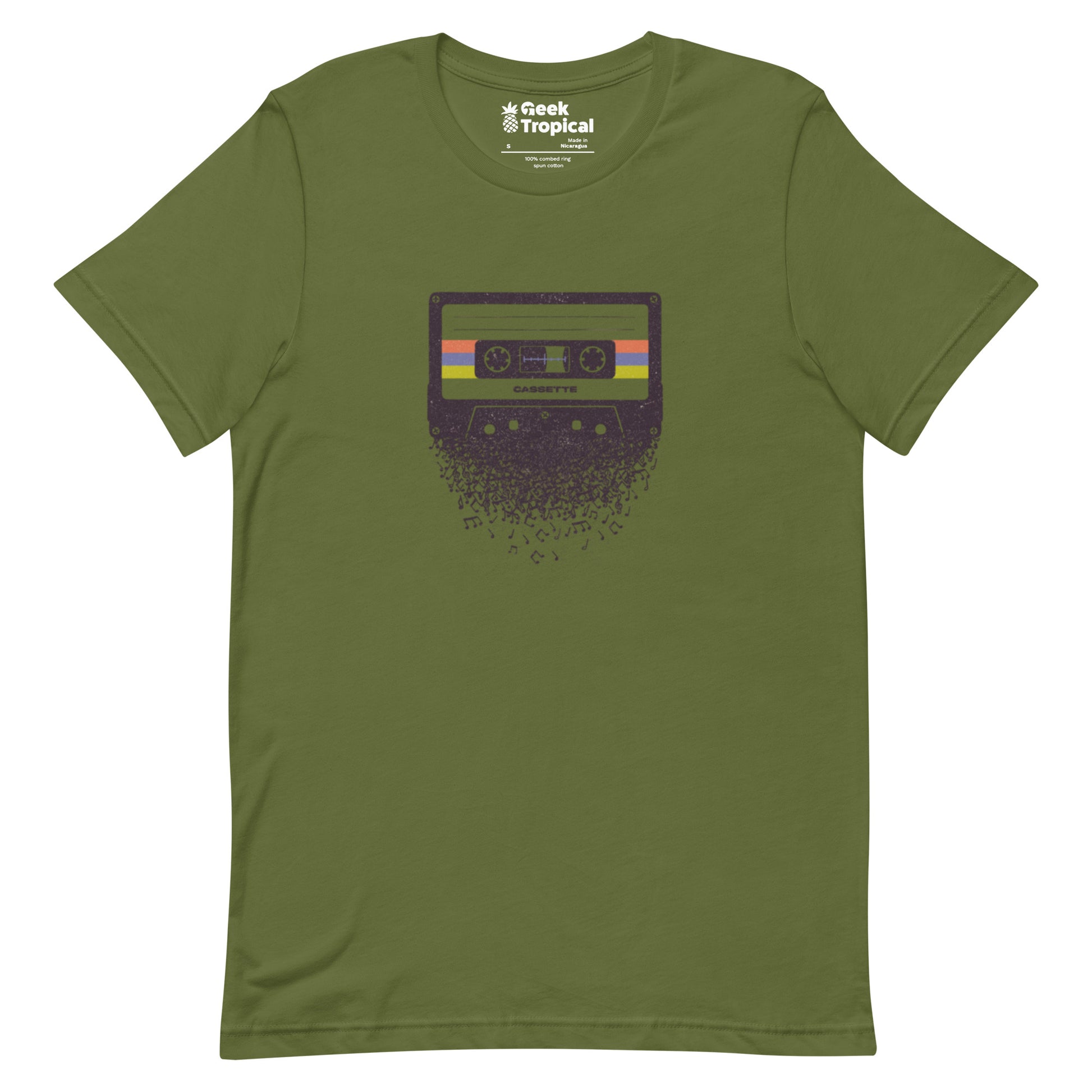 Cassette Musical Notes T-Shirt Geek Nerd Design by Tobe Fonseca FLOW DESC WRITING music print