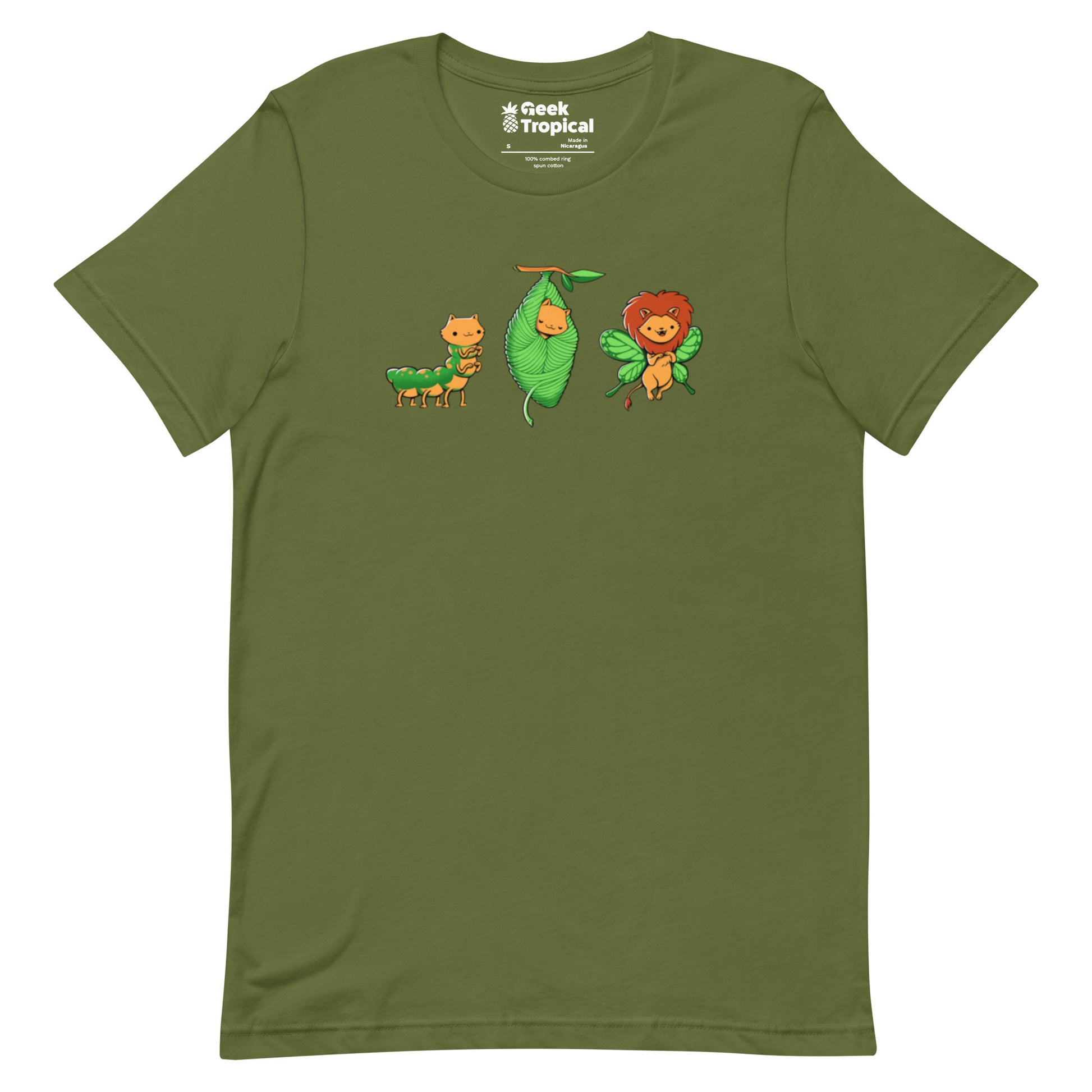 Cat - Erpillar T-Shirt Geek Nerd Animal Patterns Design by Tobe Fonseca Fantasy Prints