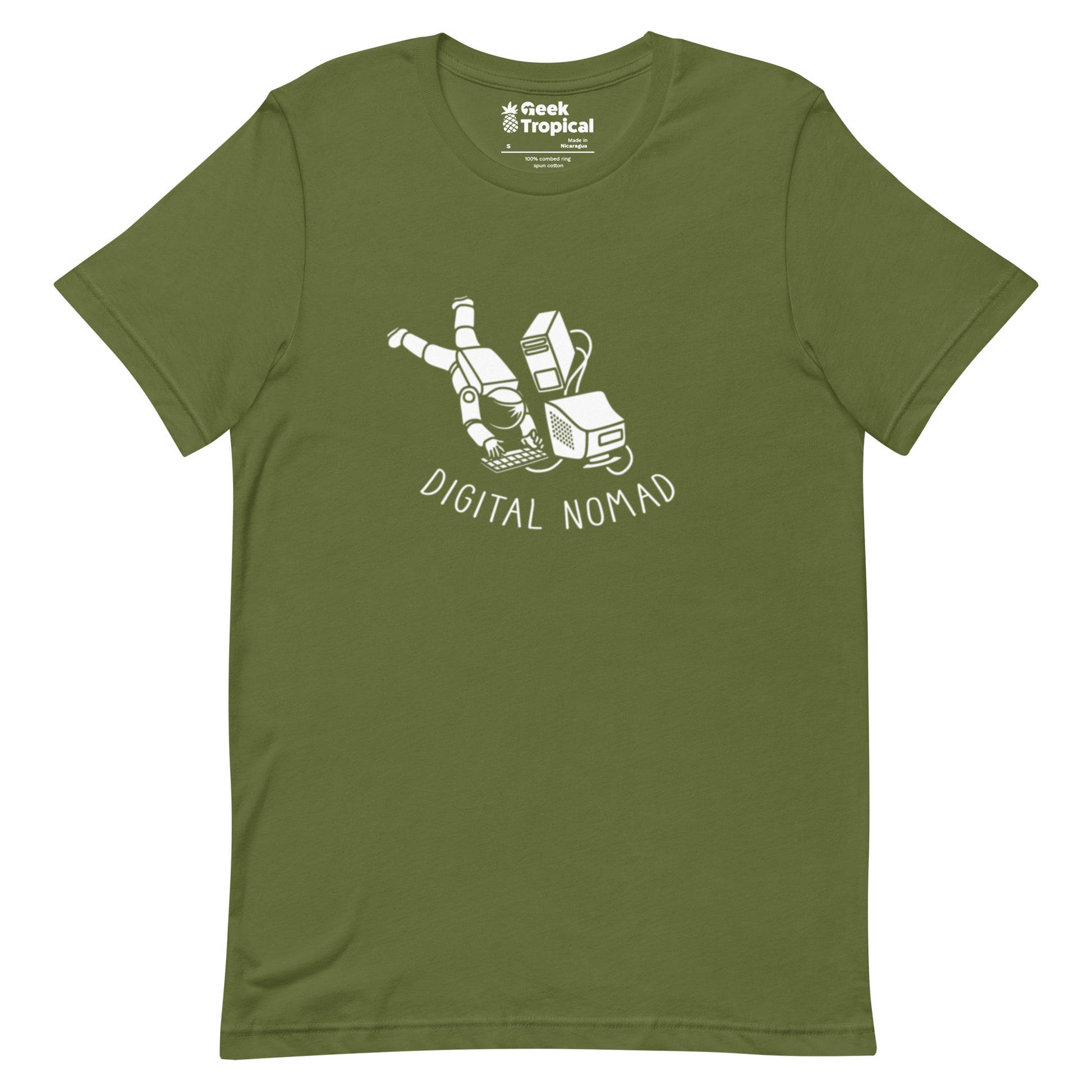 Digital Nomad Astronaut T-Shirt Geek Nerd computer print Design by Tobe Fonseca FLOW DESC WRITING