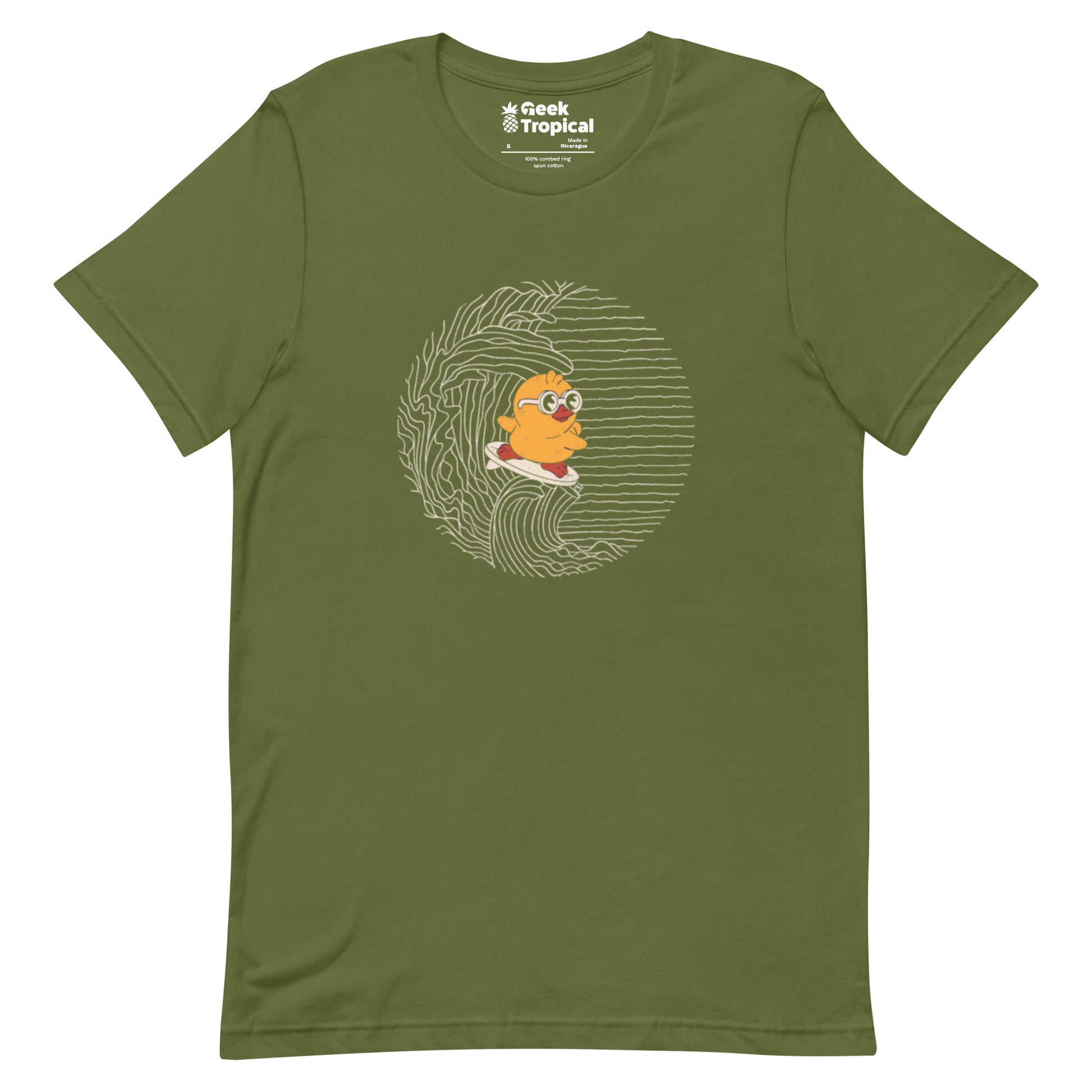 Duck Kanagawa Wave T-Shirt Geek Nerd Animal Patterns Design by Tobe Fonseca FLOW DESC WRITING