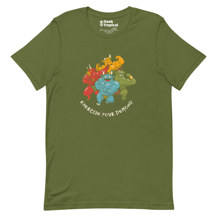 Exercise Your Demons T-Shirt Geek Nerd
