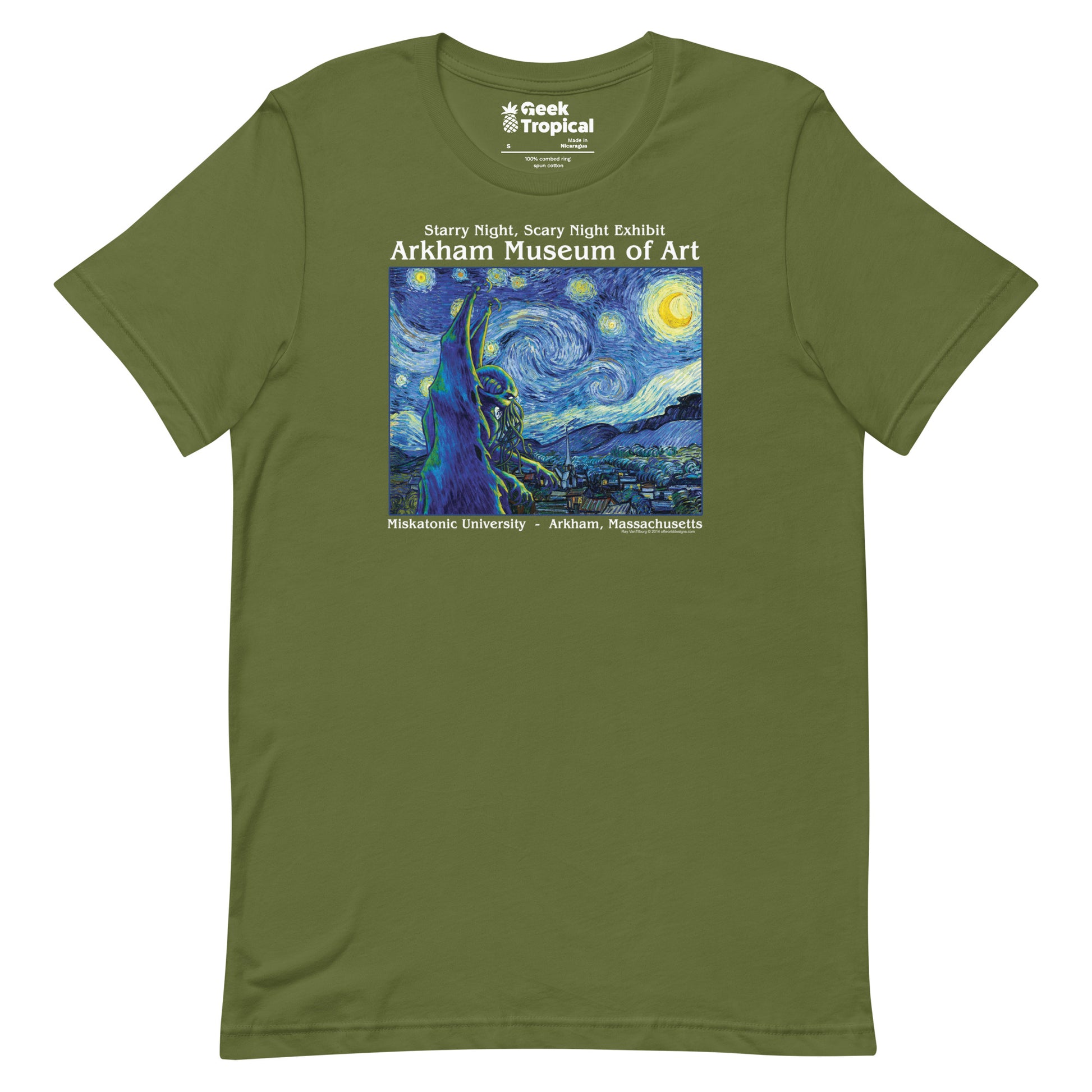 Starry Night Cthulhu T-shirt Geek Nerd Advertise to Meta dnd & rpg print Fantasy Prints