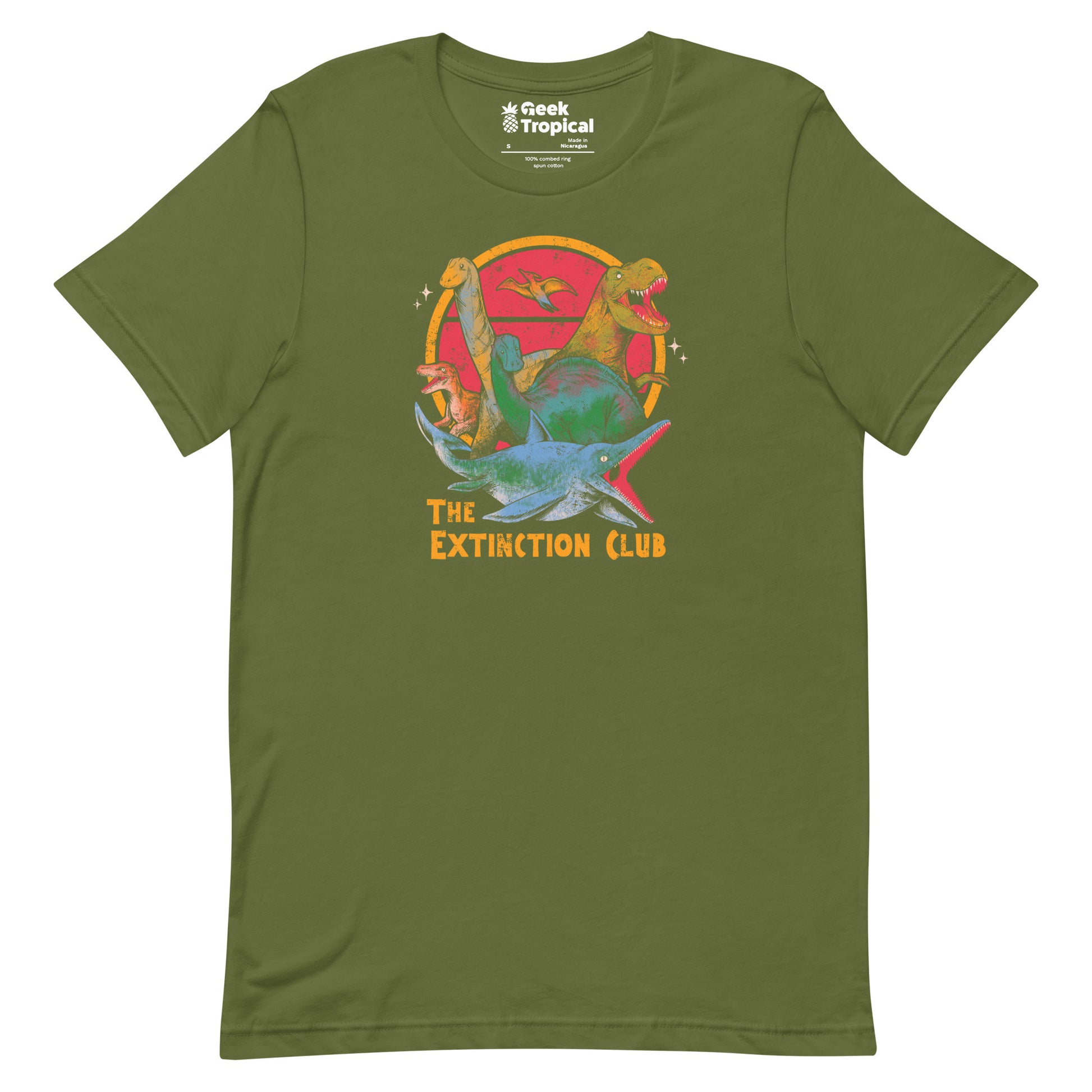 The Extinction Club T-Shirt Geek Nerd Advertise to Meta Design by Tobe Fonseca dinosaur print