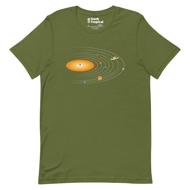 Solar System Vinyl Music T-Shirt Geek Nerd Advertise to Meta Design by Tobe Fonseca FLOW DESC WRITING