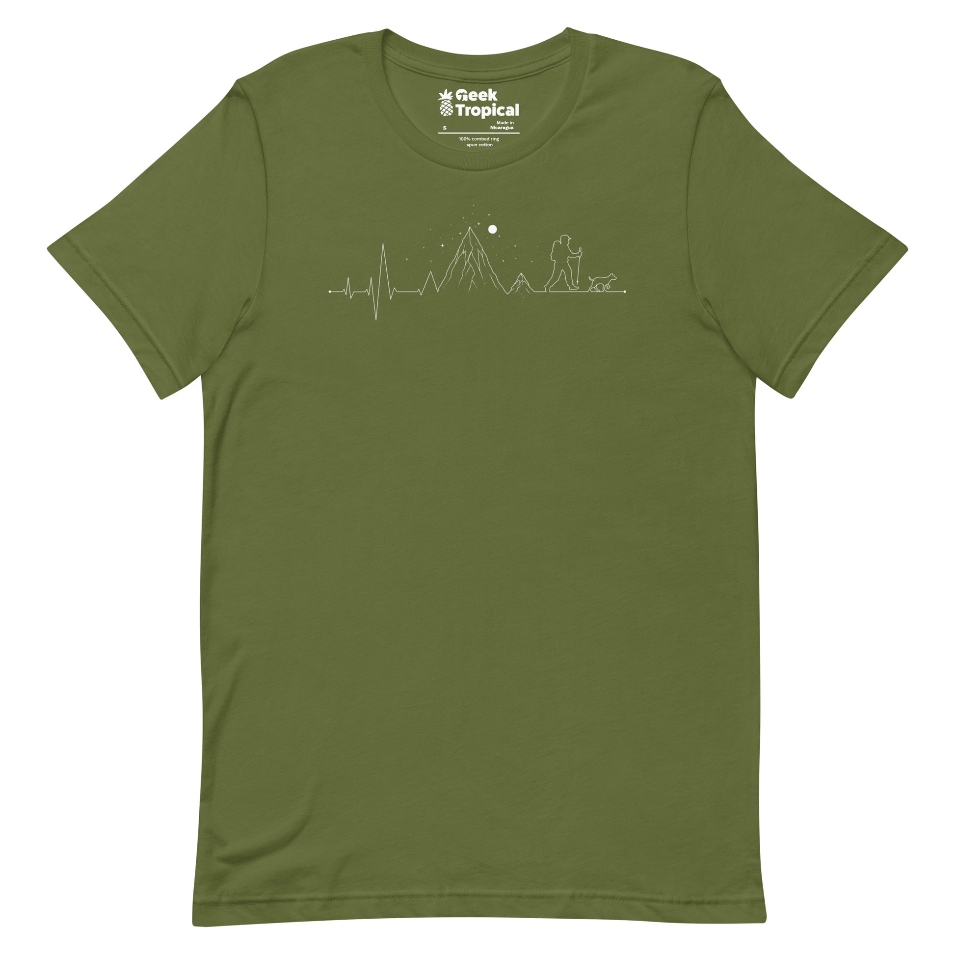 Hiking Heartbeat Mountain T-Shirt 15