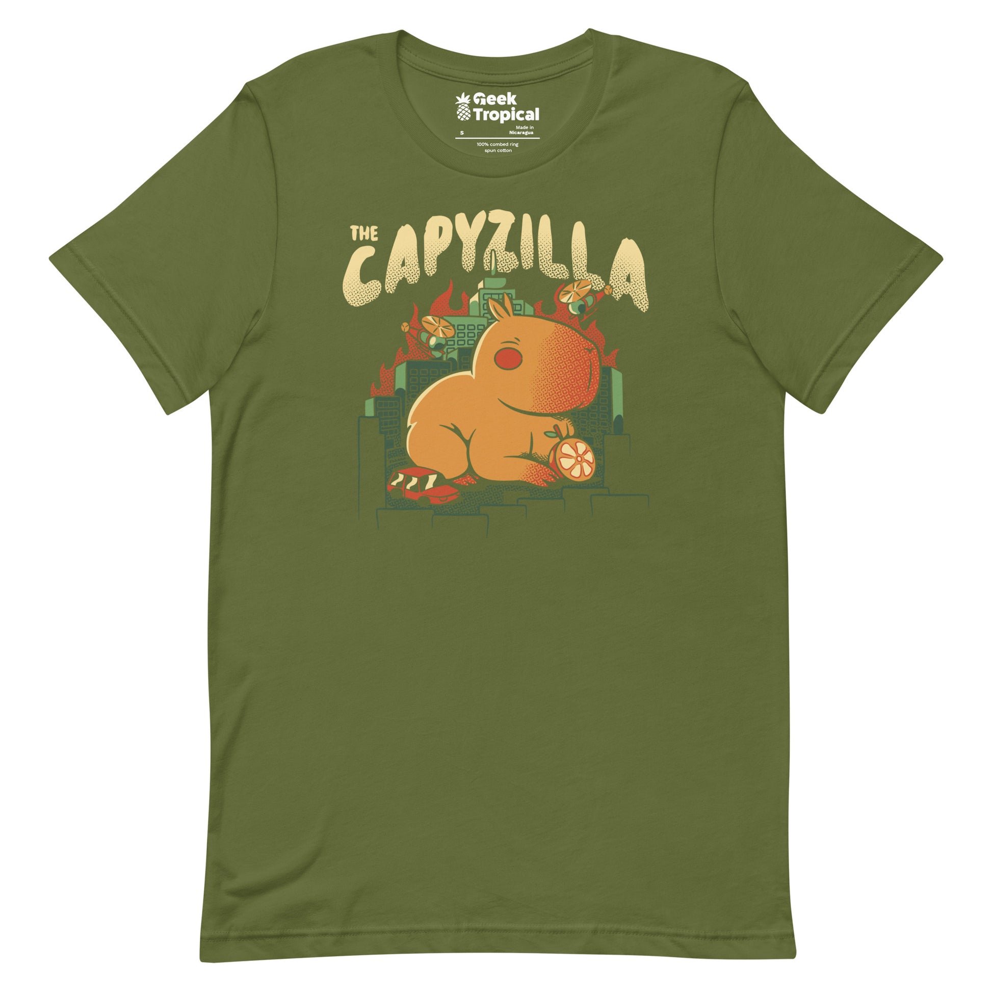 Capyzilla Kawaii Monster T-Shirt Geek Nerd Advertise to Meta Animal Patterns Anime