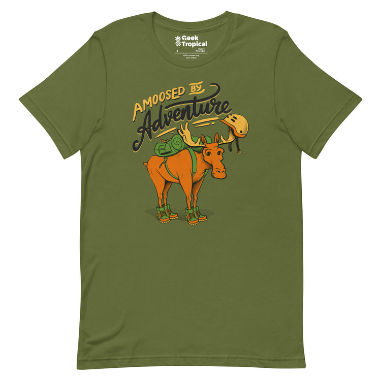 Amoosed by Adventure T-Shirt Geek Nerd Advertise to Meta Animal Patterns Design by Tobe Fonseca