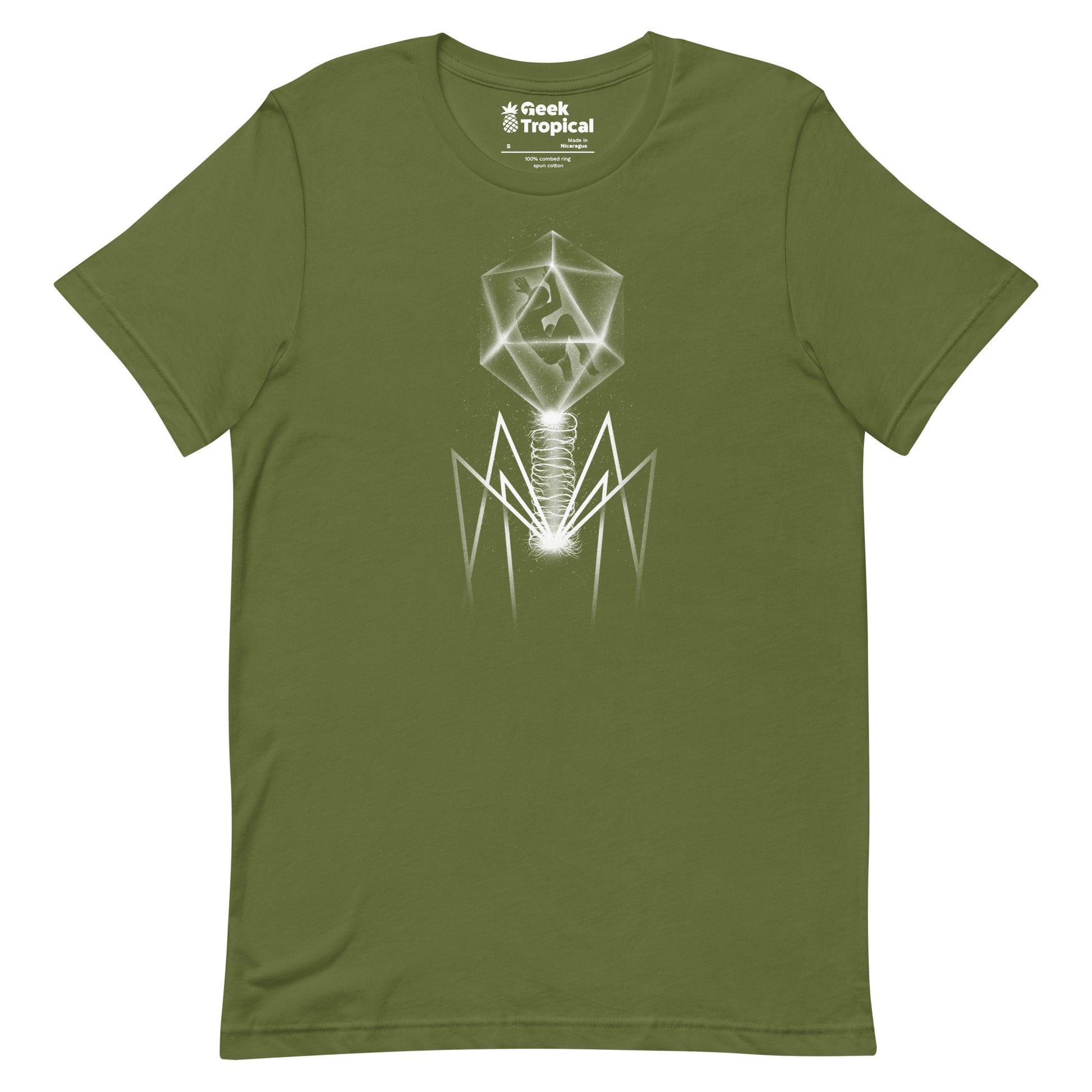 Bacteriophage T-shirt Geek Nerd Advertise to Meta Design by Tobe Fonseca FLOW DESC WRITING