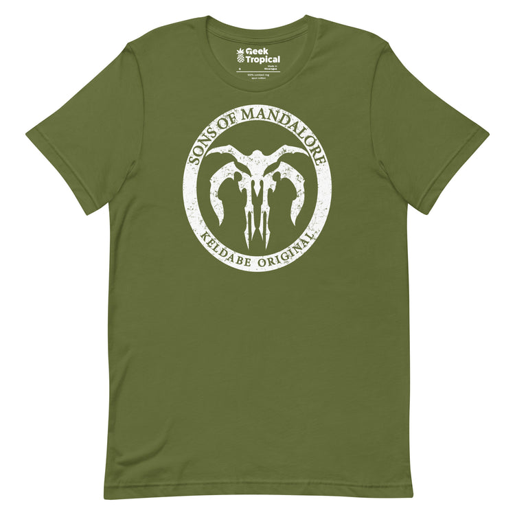 Sons of Mandalore T-Shirt Geek Nerd Advertise to Meta Fantasy Prints FLOW DESC WRITING