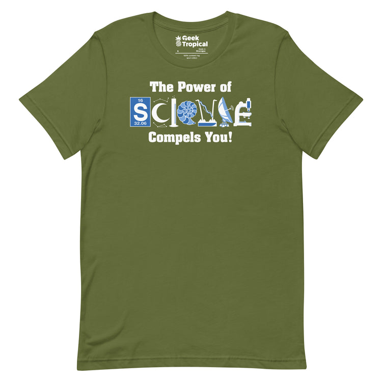 Power of Science T-Shirt Geek Nerd Advertise to Meta FLOW DESC WRITING Off World Designs
